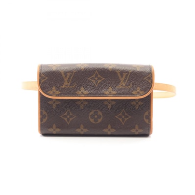 ルイ・ヴィトン LOUIS VUITTON ポシェットフロランティーヌ ウエストバッグ ボディバッグ バッグ PVCコーティングキャンバス レザー モノグラム レディース ブラウン系 M51855 【中古】