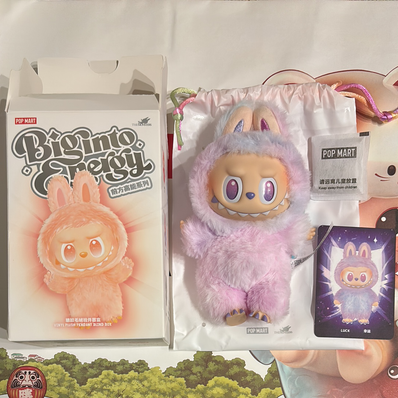 POP MART THE MONSTERS (LABUBU) Big into Energy Series Plush Pendant LUCK