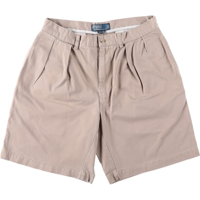 古着 ラルフローレン Ralph Lauren POLO by Ralph Lauren TYLER SHORT ツータック チノショーツ ショートパンツ メンズw32相当/eaa642987