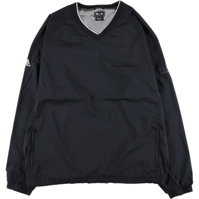 古着 00年代 アディダス adidas CLIMAPROOF WIND Vネック ウォームアッププルオーバー メンズXL相当/eaa520966