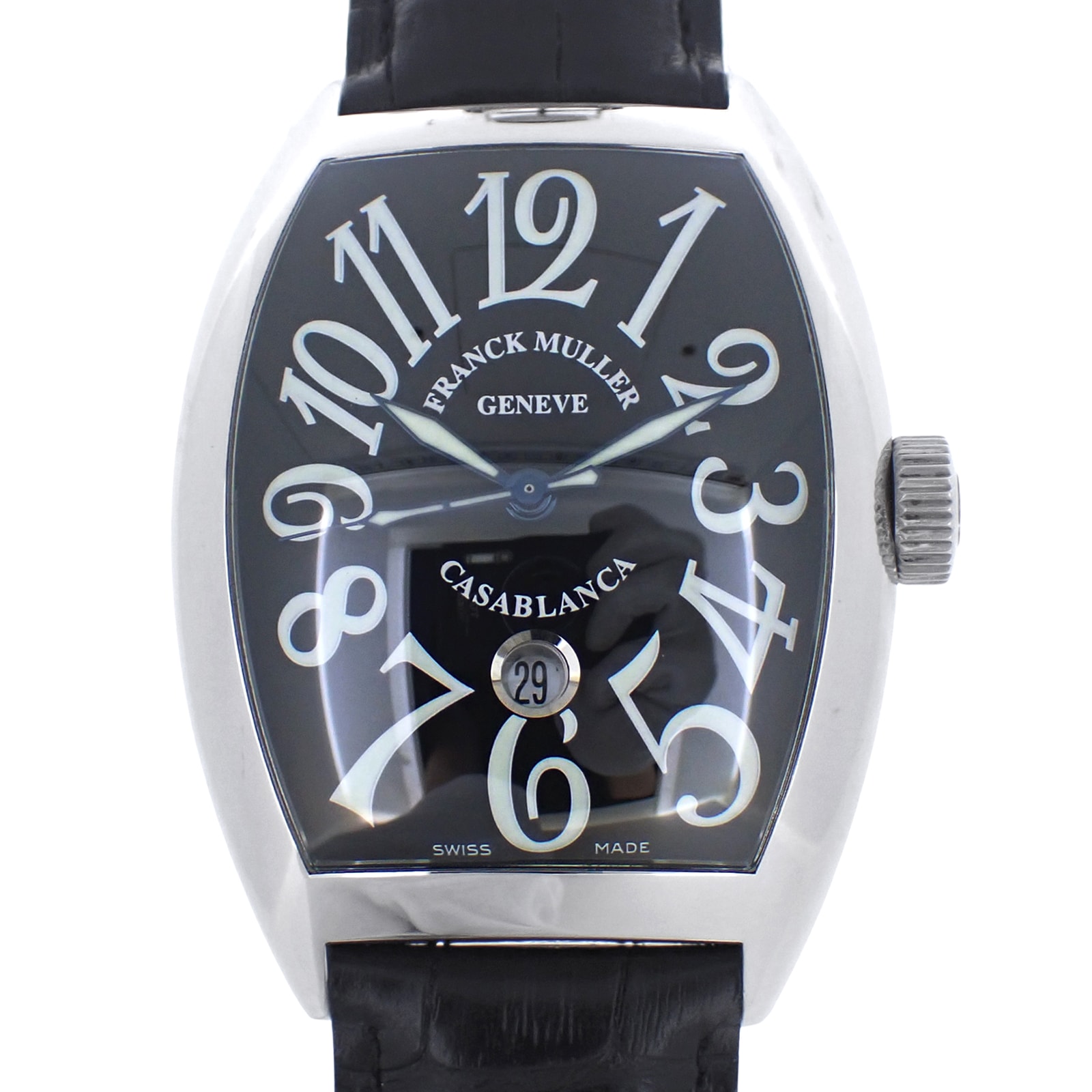 FRANCK MULLER フランクミュラー  カサブランカ デイト  9880CDT  ブラック  メンズ 腕時計