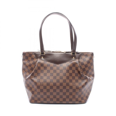 ルイ・ヴィトン LOUIS VUITTON ウエストミンスターGM ダミエエベヌ トートバッグ バッグ PVCコーティングキャンバス レザー レディース ブラウン系 N41103 【中古】