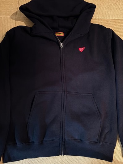 HUMAN MADE Classic Zip-Up Hoodie "Black"