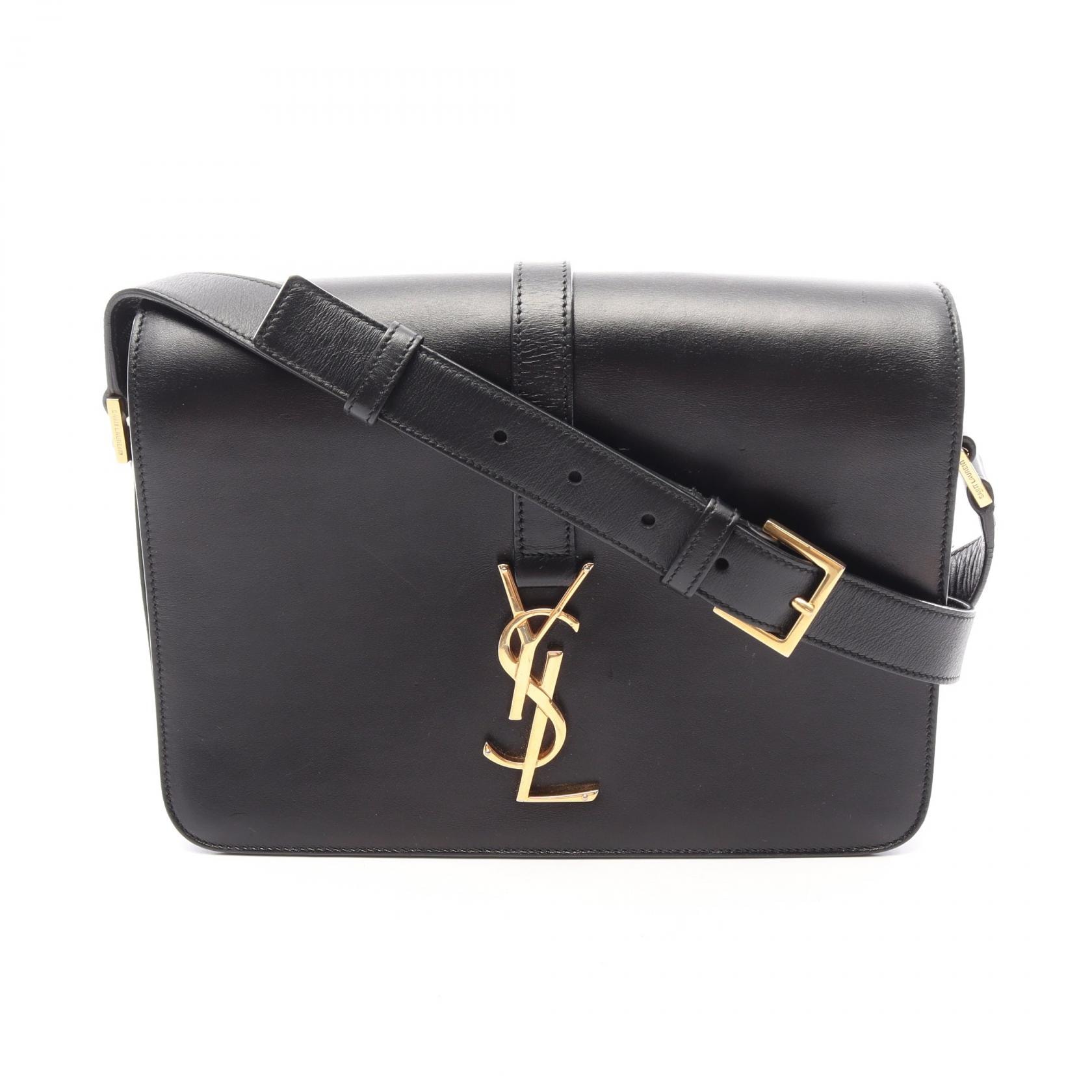 サンローランパリ SAINT LAURENT PARIS ユニベルシテ ショルダーバッグ バッグ レザー レディース ブラック系 357403 【中古】