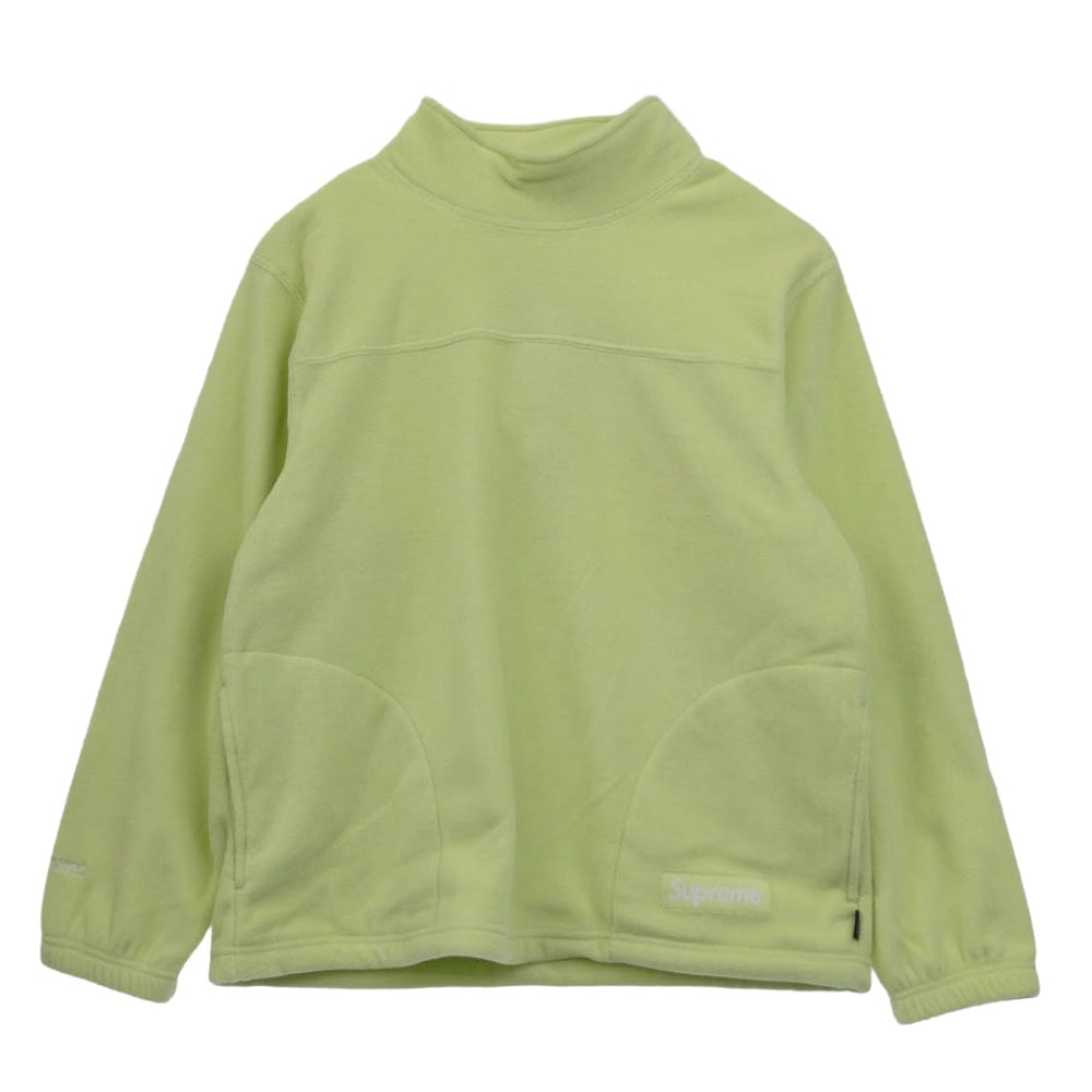 Supreme シュプリーム ジャケット 22AW Polartec Mock Neck Pullover ポーラテック モックネック プルオーバー フリース ジャケット ライトグリーン系 S【美品】【中古】