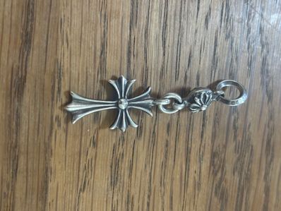 Chrome Hearts 1 Ball Tiny CH Cross Charm "Silver"
