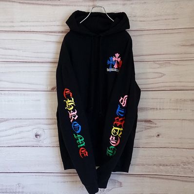 Chrome Hearts Multi Color Cross Cemetery Pullover Hoodie "Black"