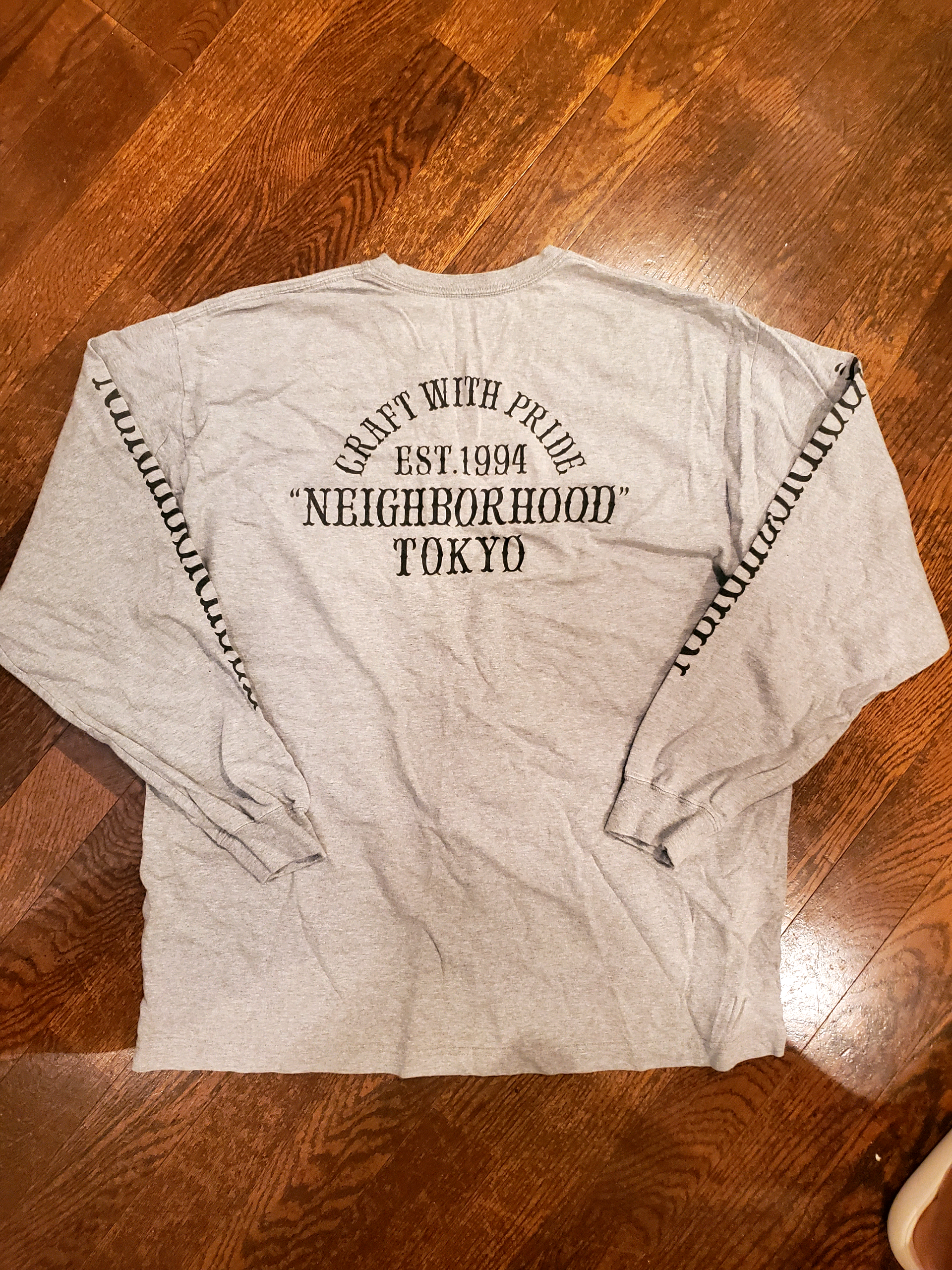 NEIGHBORHOOD NH Tee-1 LS . CO "Gray"