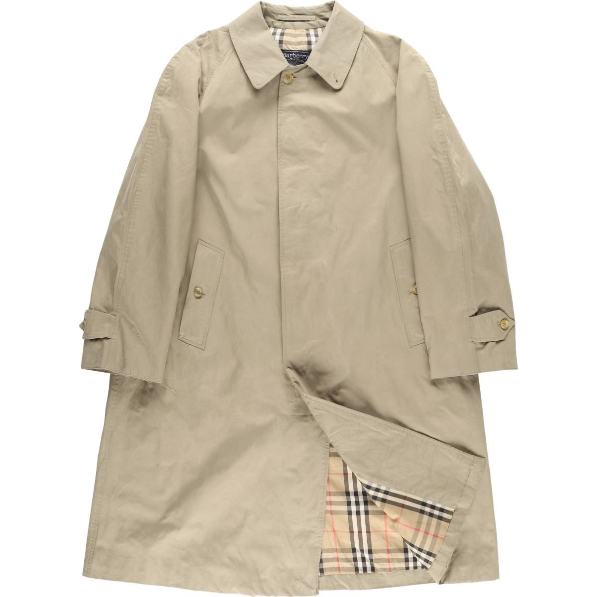 古着 バーバリー Burberry's コットン100% ステンカラーコート バルマカーンコート 英国製 メンズL相当/evb033595