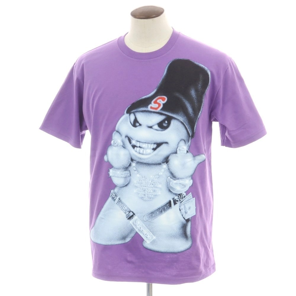 【中古】シュプリーム Supreme 2025年秋冬 Snowman Tee 半袖Tシャツ パープル【サイズL】【メンズ】