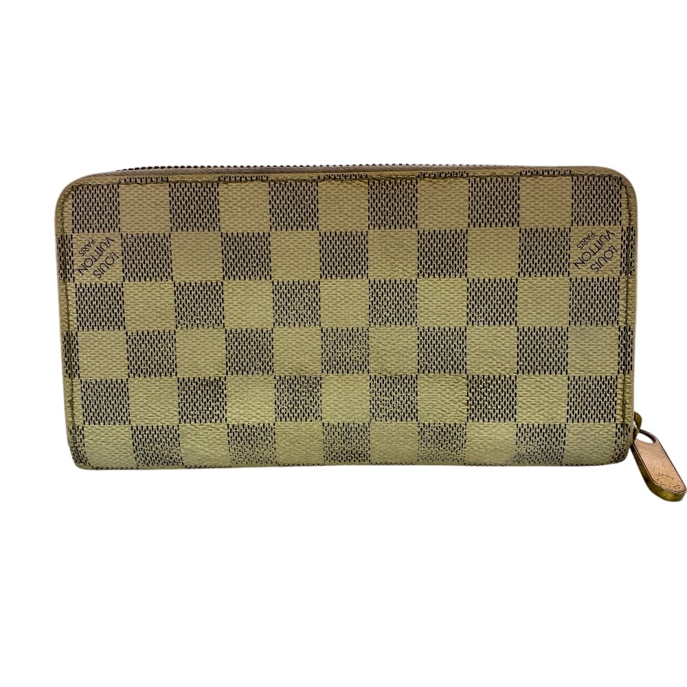 ルイヴィトン LOUIS VUITTON 長財布 ダミエ アズール ジッピーウォレット ラウンドファスナー N60019 ホワイト