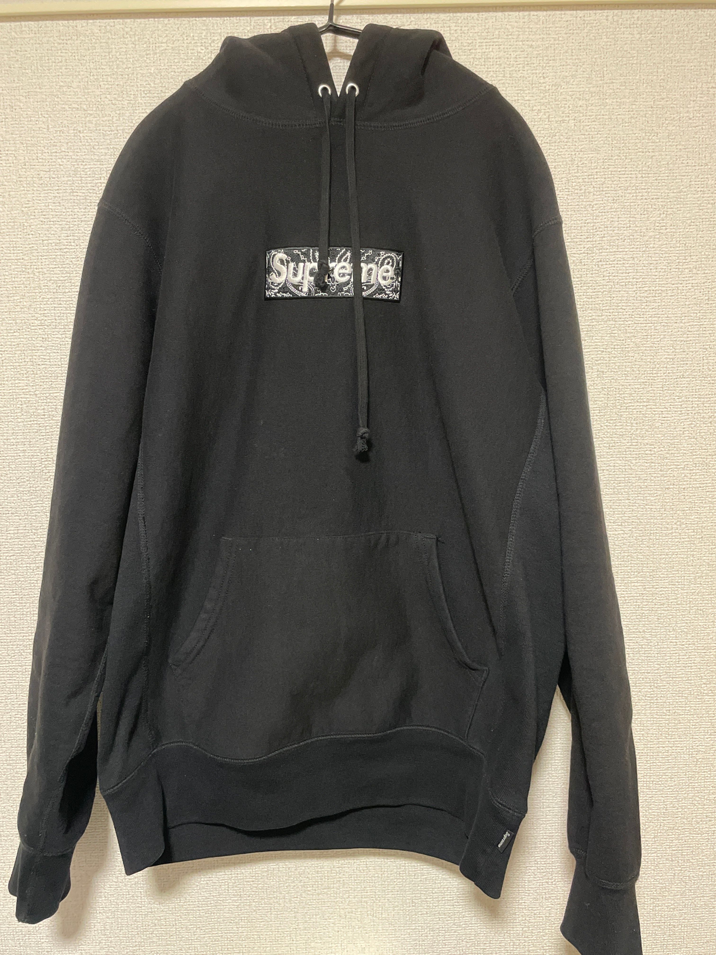 Supreme Bandana Box Logo Hooded Sweatshirt "Black"