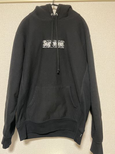 Supreme Bandana Box Logo Hooded Sweatshirt "Black"