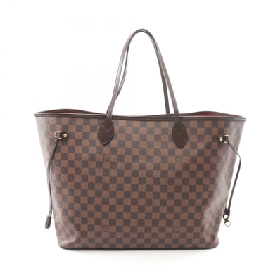ルイ・ヴィトン LOUIS VUITTON ネヴァーフルGM トートバッグ バッグ PVCコーティングキャンバス レザー ダミエ エベヌ レディース ブラウン系 N51106 【中古】
