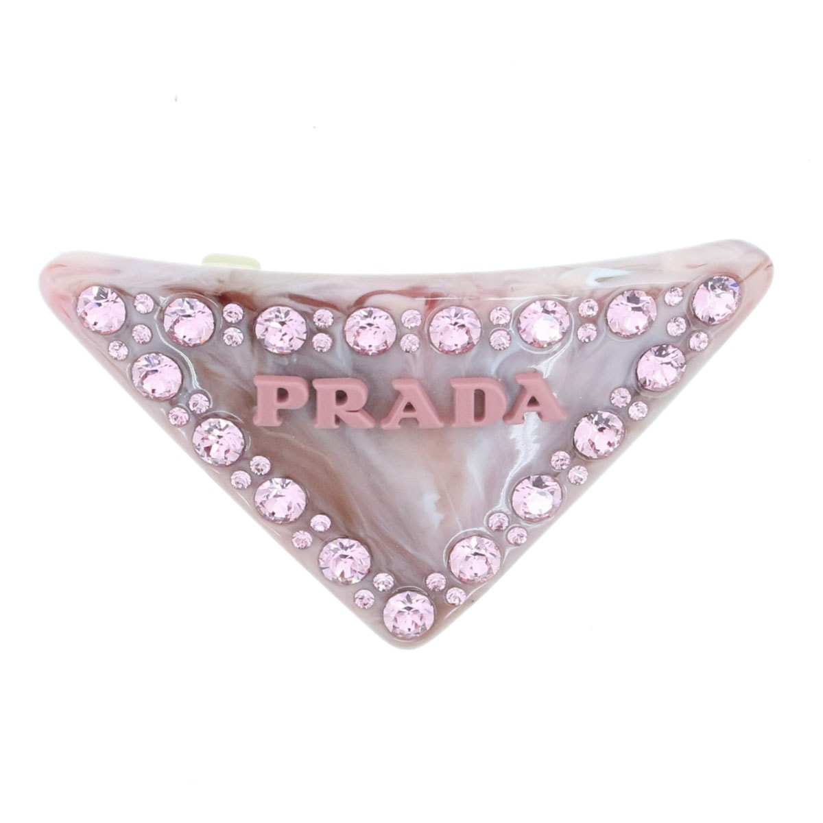 PRADA プラダ プレキシガラス ヘアクリップ ヘアアクセサリー 1IF090_2CD0_F0442 ガラス ピンク  レディース【中古】
