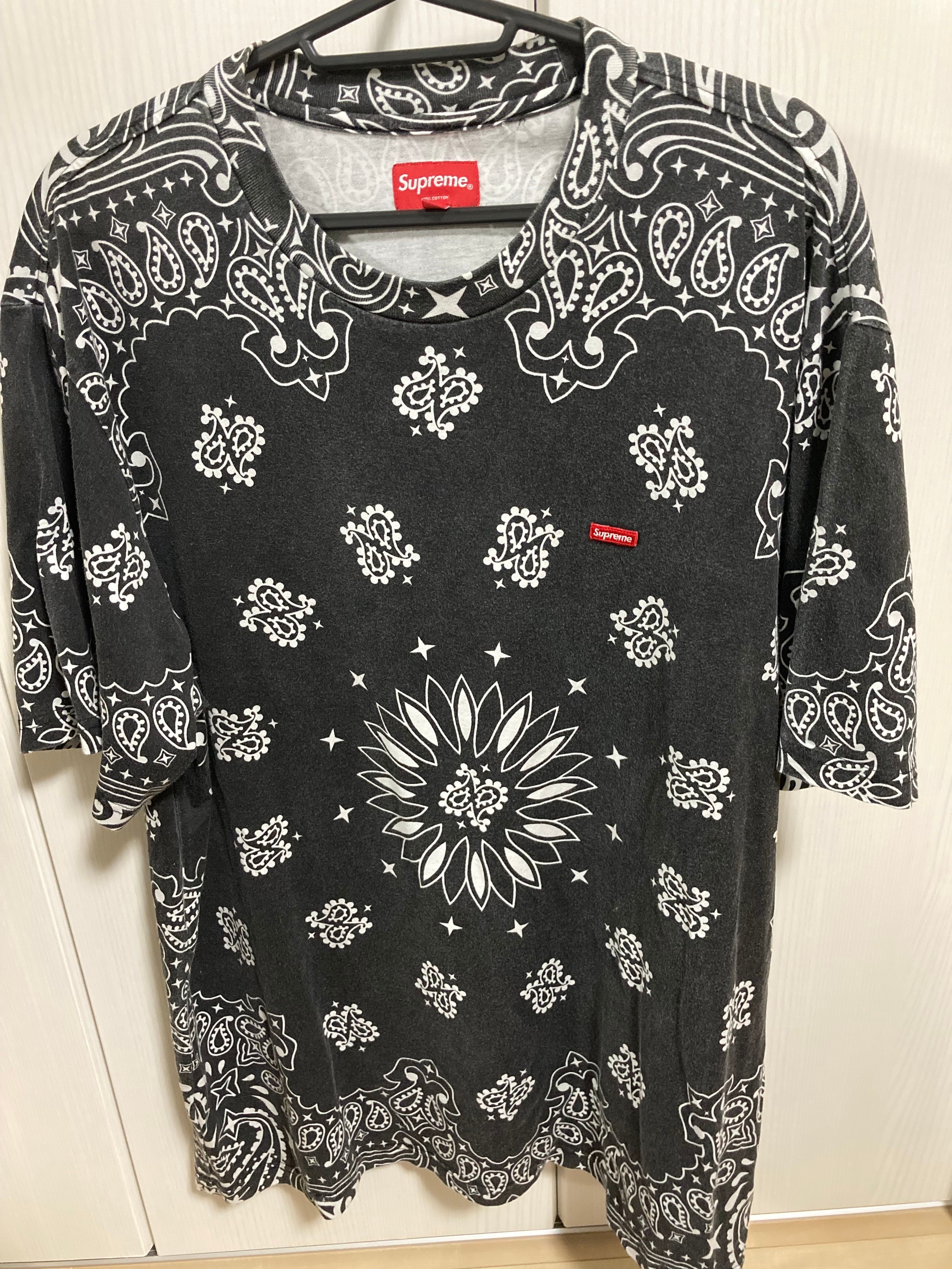 Supreme Small Box Tee "Bandana Black"(21SS)