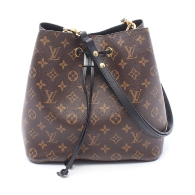 ルイ・ヴィトン LOUIS VUITTON ネオノエ モノグラム ノワール ショルダーバッグ バッグ PVCコーティングキャンバス レザー レディース ブラウン系 / ブラック系 M44020 【中古】