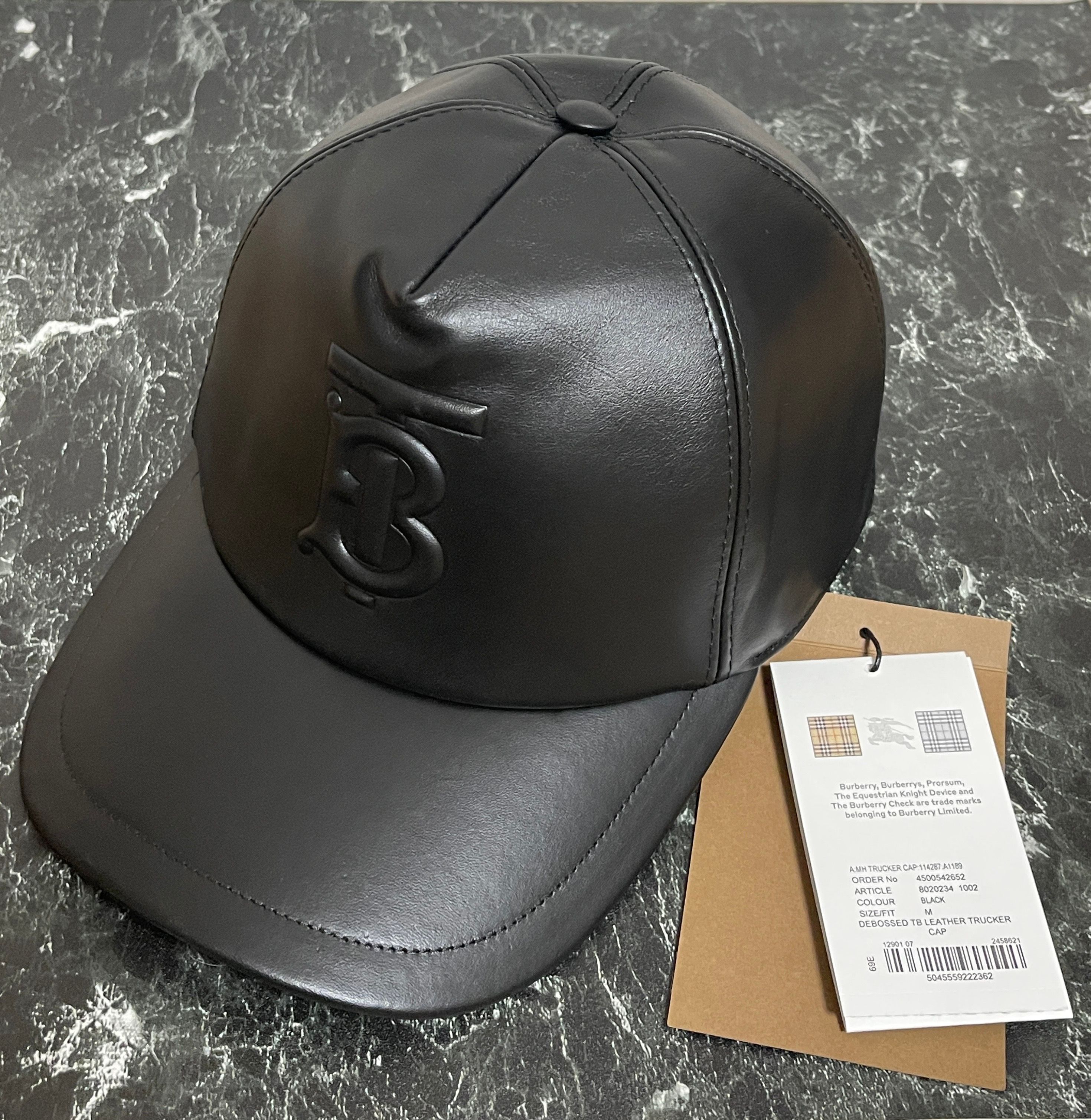 ★新品★ BURBERRY TBロゴ レザー キャップ