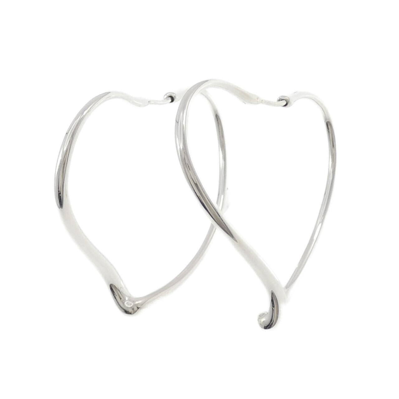 ティファニー オープン ハート フープ ピアス