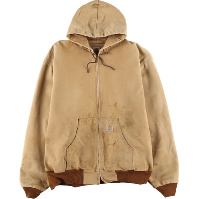古着 ビッグサイズ カーハート Carhartt アクティブジャケット ダックフルジップパーカー メンズXXXL相当/eaa607937