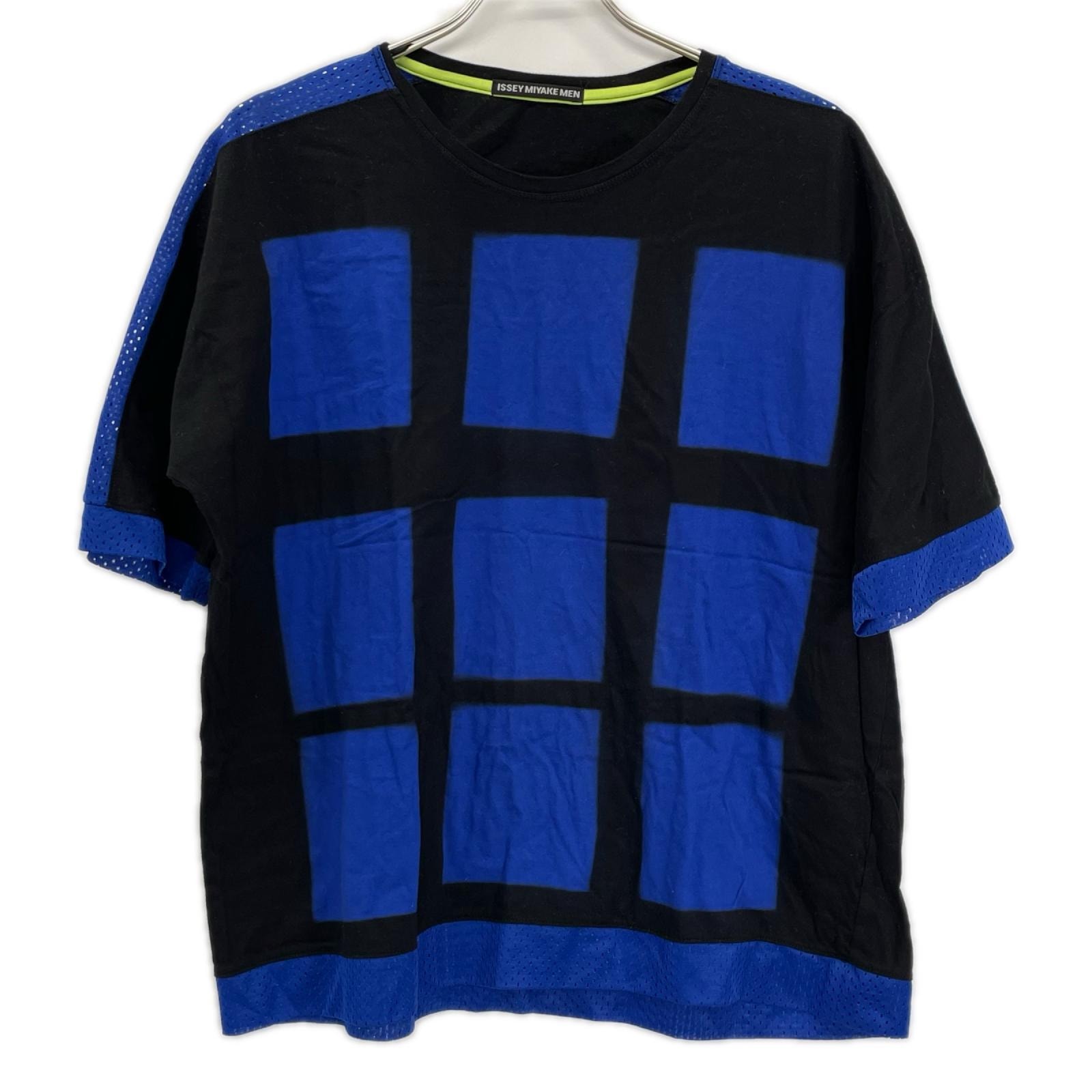 イッセイミヤケメン 14SS ME41JK159  コットン 総柄 T-シャツ 4