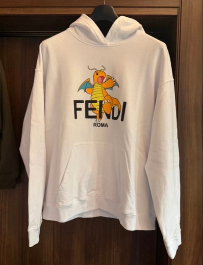 Pokemon x Fragment x FENDI Men's Dragonite Sweatshirt "White"