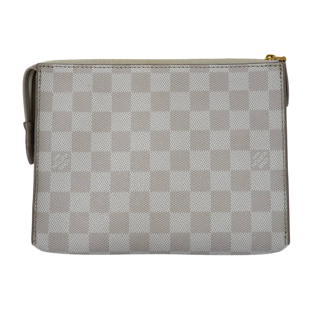 【渋谷並木橋店】2014年クルーズコレクション LOUIS VUITTON ルイ・ヴィトン クラッチバッグ ポーチ エレモン グレス ダミエカラー ゴールド金具 N41300 新品同様【中古】