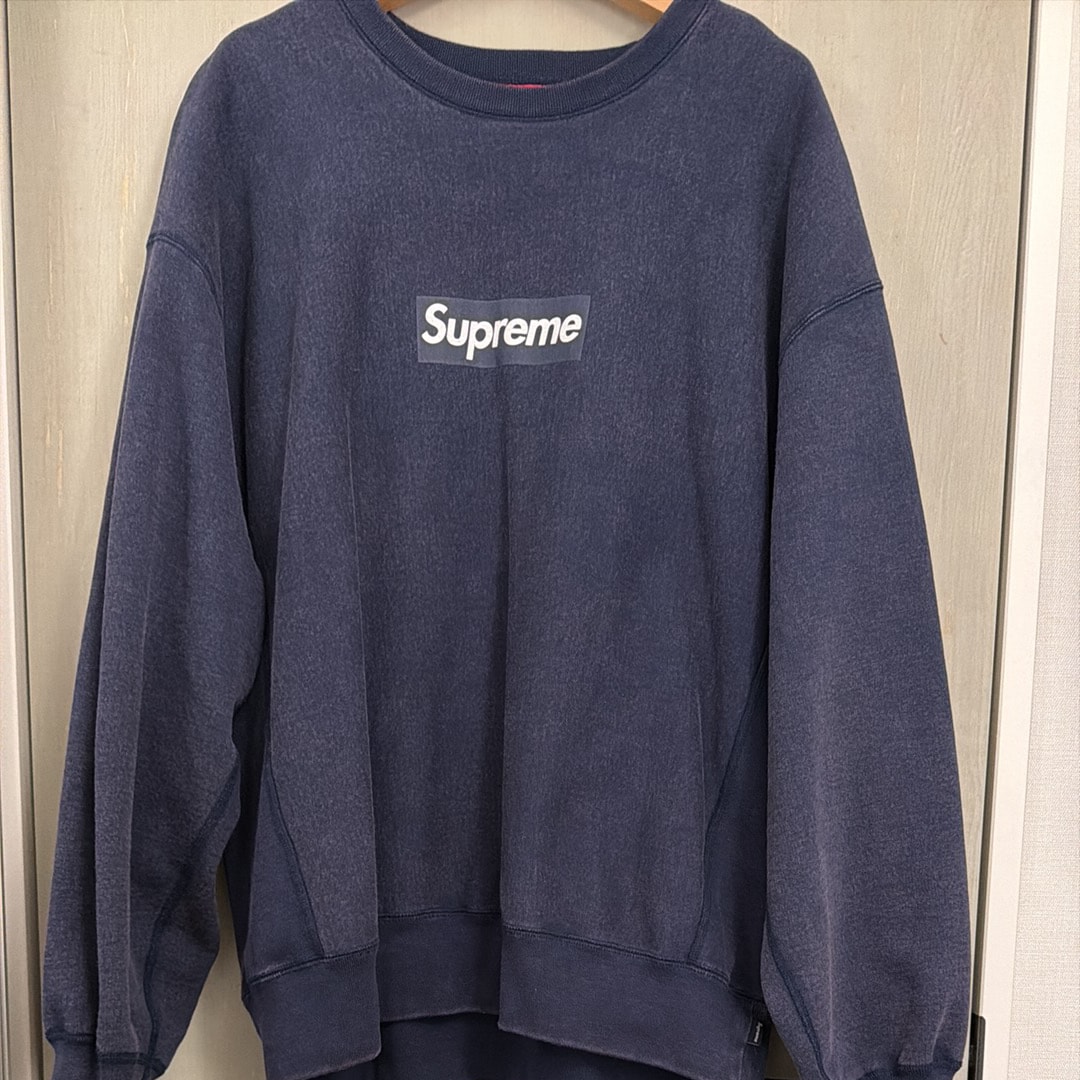 Supreme Washed Box Logo Crewneck 