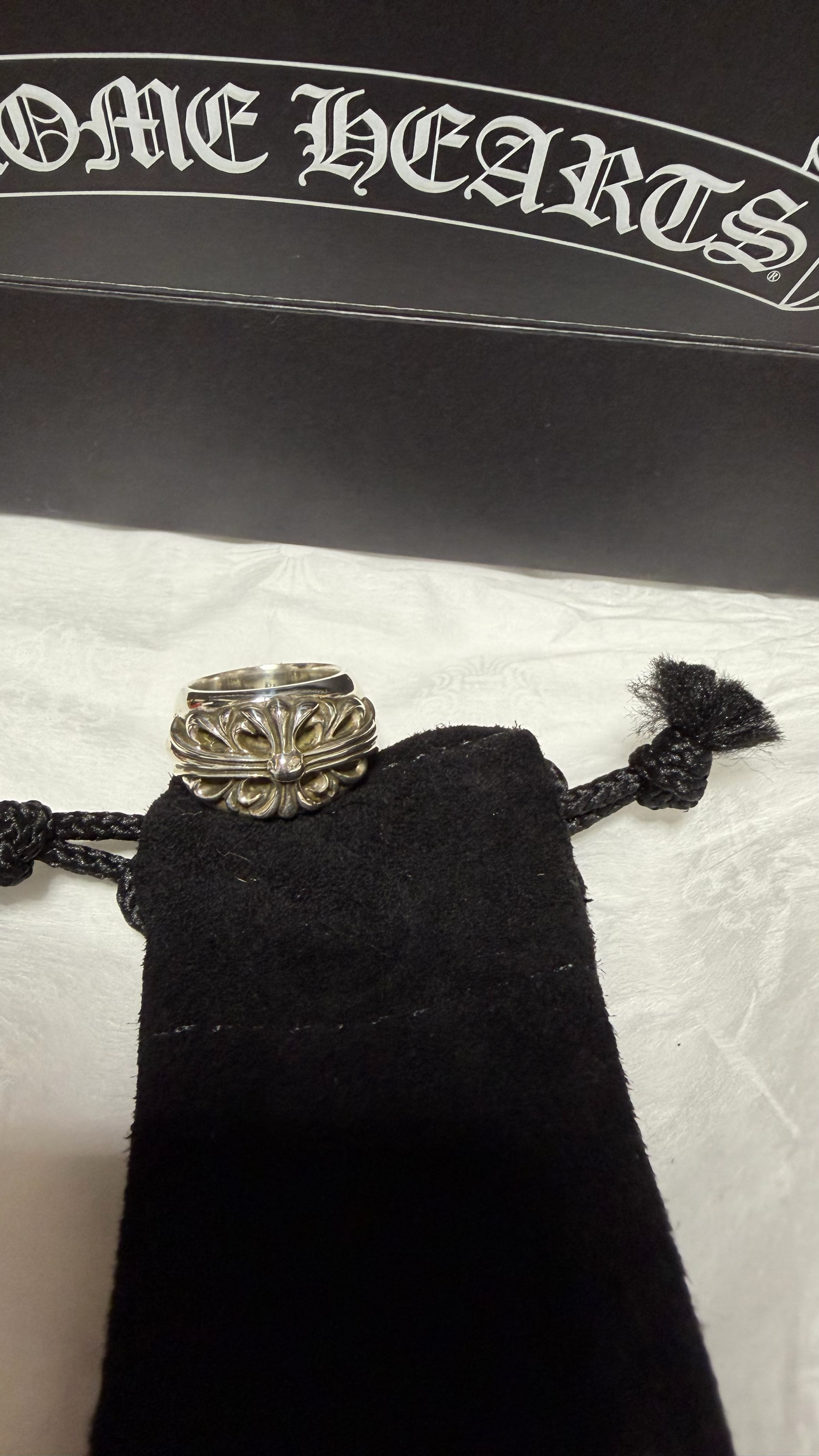 Chrome Hearts Floral Cross Ring "Silver"