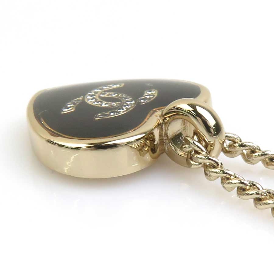 C (やや傷や汚れあり)】シャネル CHANEL ネックレス ココマーク ハート