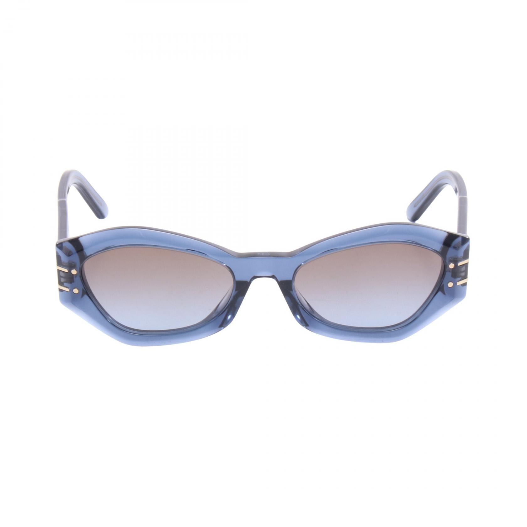 ディオール Dior DiorSignature サングラス 衣料品 プラスチック レディース ブルー系 【中古】
