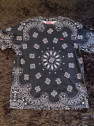 Supreme Small Box Tee "Bandana Black"(21SS)