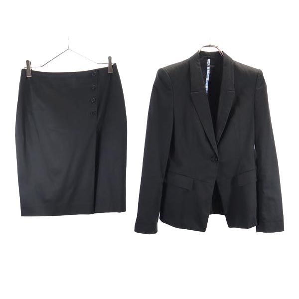 HUGO BOSS ヒューゴボス スカートスーツ 上下セットアップ US 0/4 ブラック テーパードジャケット