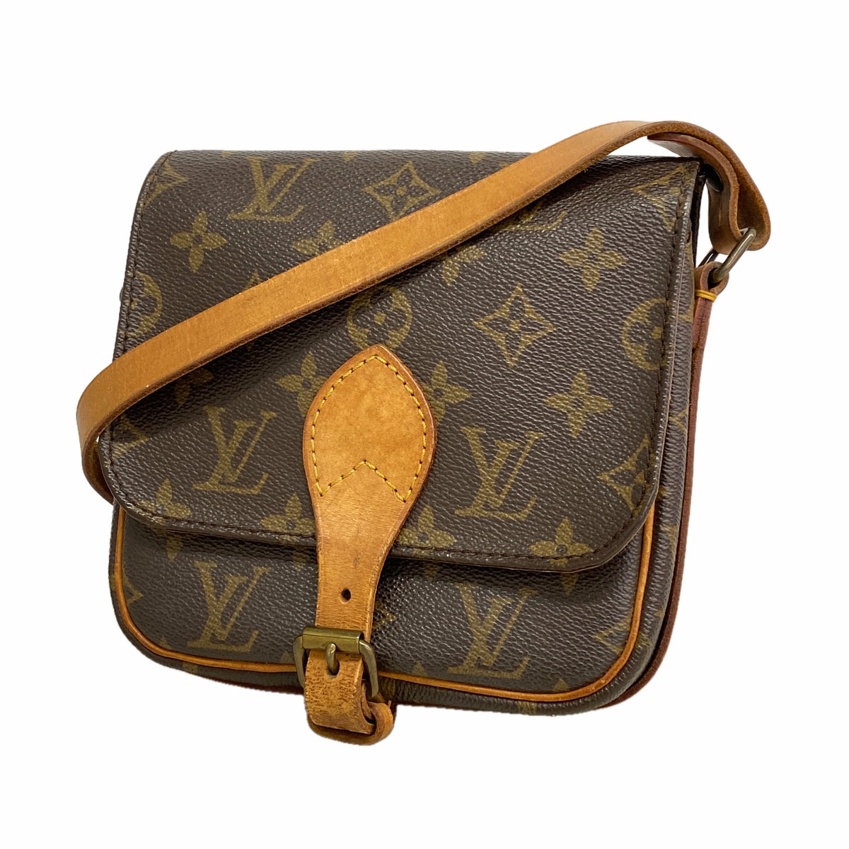 【6ia0952】ルイヴィトン ショルダーバッグ モノグラム ミニカルトシエール M51254 ブラウン【中古】レディース