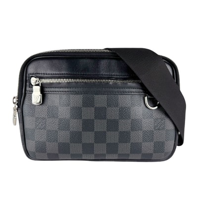 ルイ ヴィトン LOUIS VUITTON ショルダーバッグ ダミエ グラフィット スコット メッセンジャー ダミエグラフィットキャンバス ブラック メンズ N50018【中古】 z9610