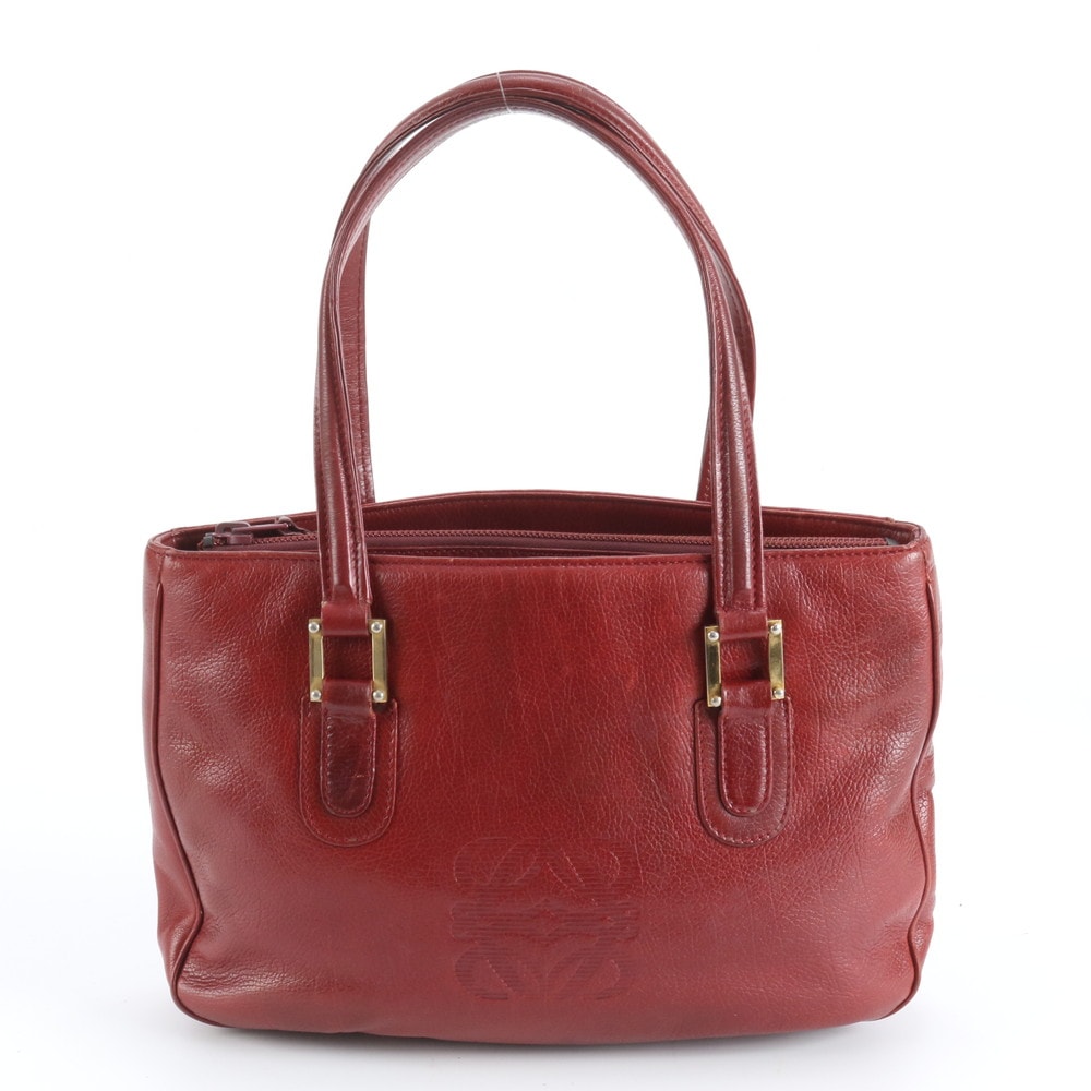 ■美品 ロエベ アナグラムトート バッグ レザー