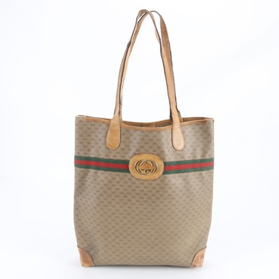 グッチ マイクロGG シェリー ライン トート バッグ