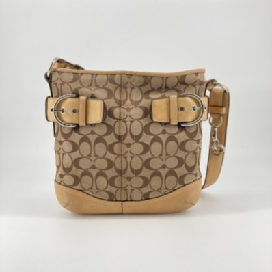 COACH(コーチ) ソーホー シグネチャー柄 F03574 ショルダーバッグ キャメル