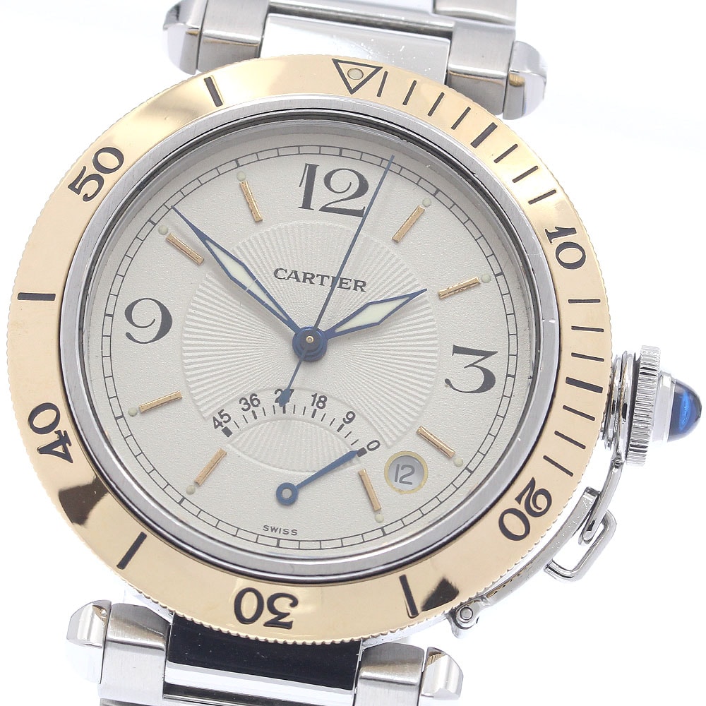 カルティエ パシャ38mm W31012H3 メンズ 【中古】