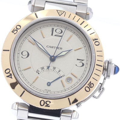 カルティエ パシャ38mm W31012H3 メンズ 【中古】