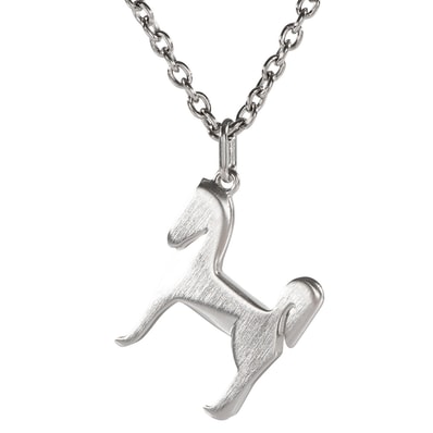 HERMES エルメス Panache パナッシュ H077298FB00 ネックレス ペンダント 2021AW ユニセックス シルバー【中古】