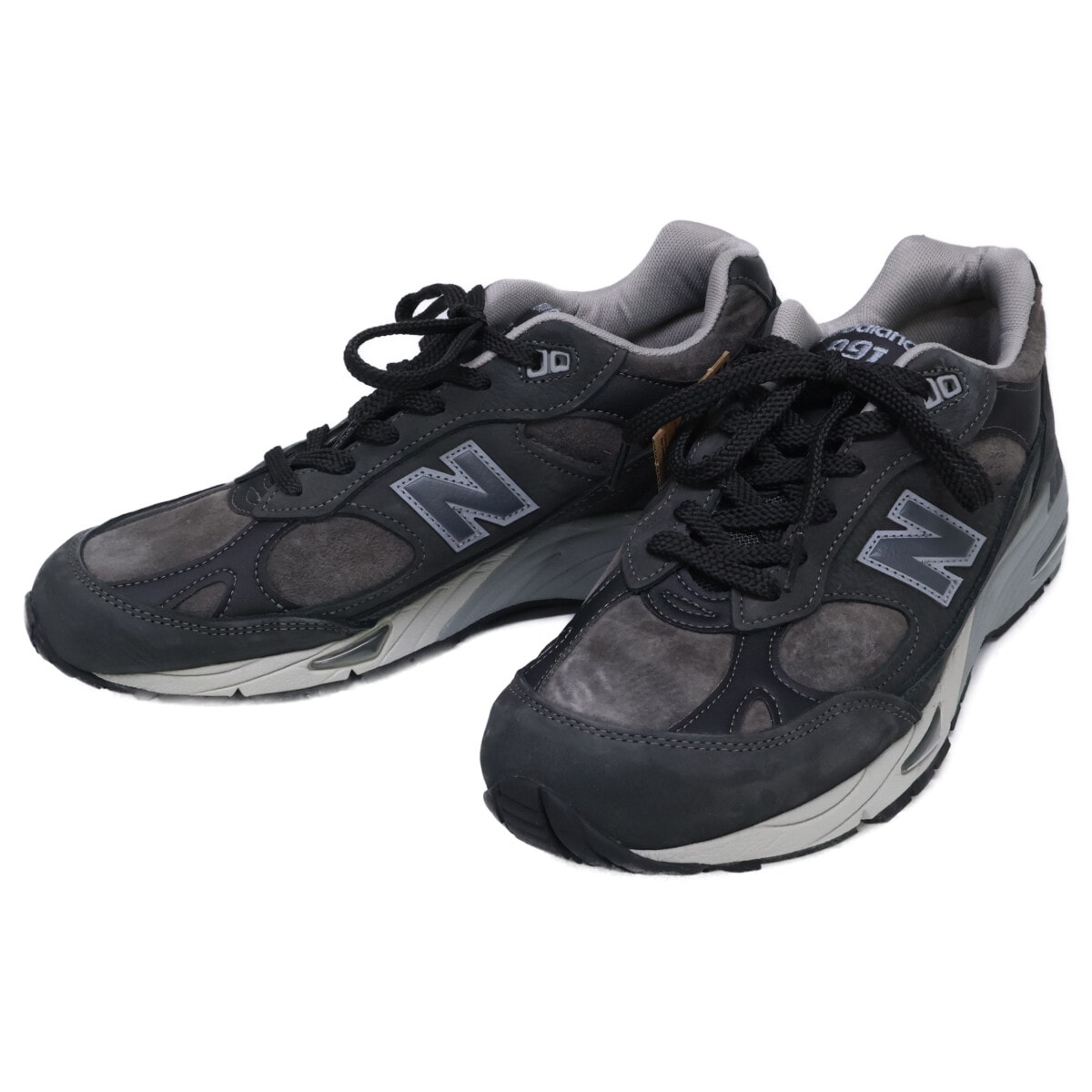 ニューバランス 【新品同様】M991NDG Made in England スエード/レザー スニーカー US9D