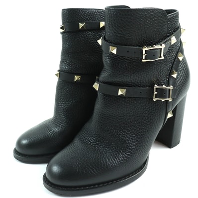 美品 ヴァレンティノガラヴァーニ
ショートブーツ ブラック レディース 36