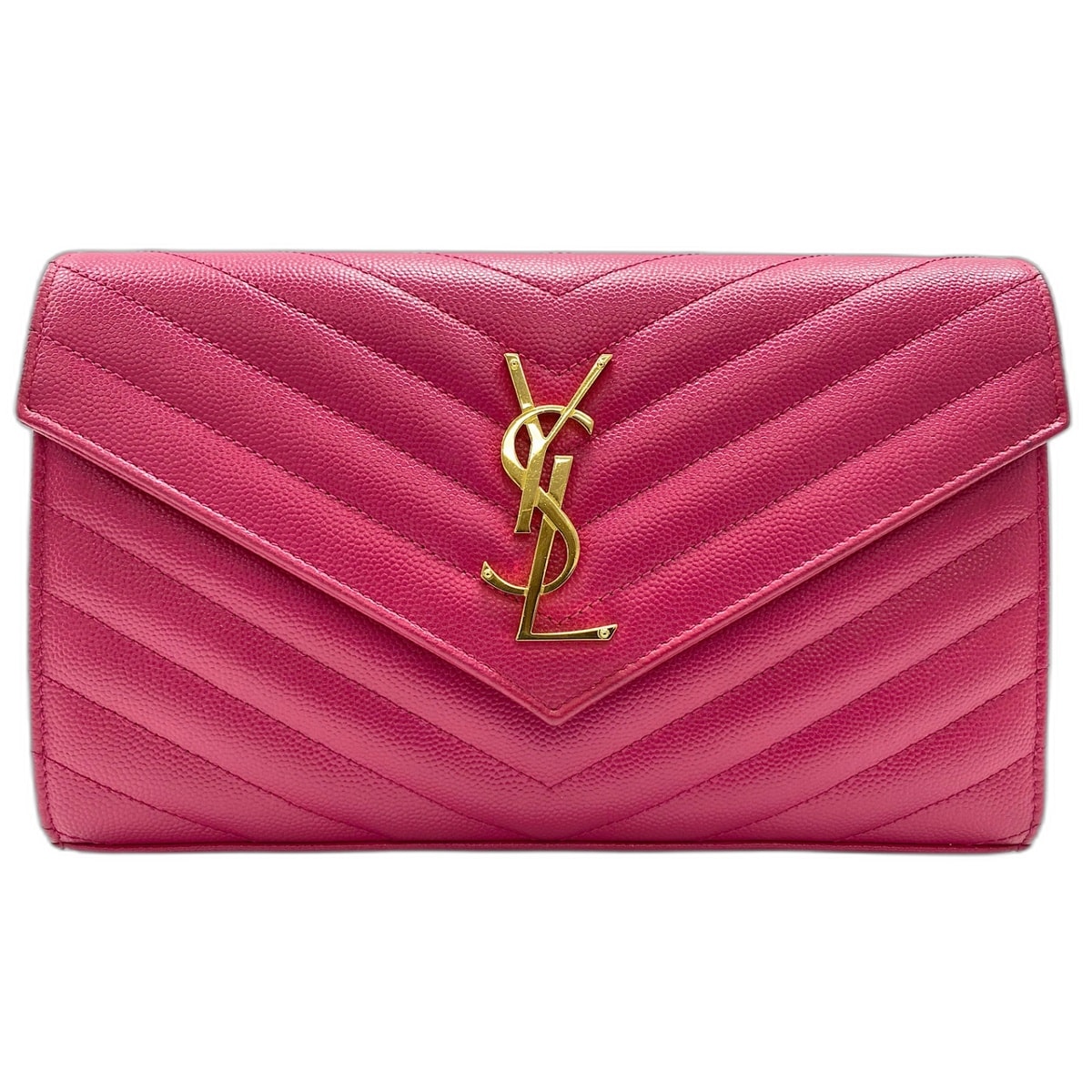 イヴ・サンローラン YSL カサンドラ ショルダーバッグ レザー【中古】