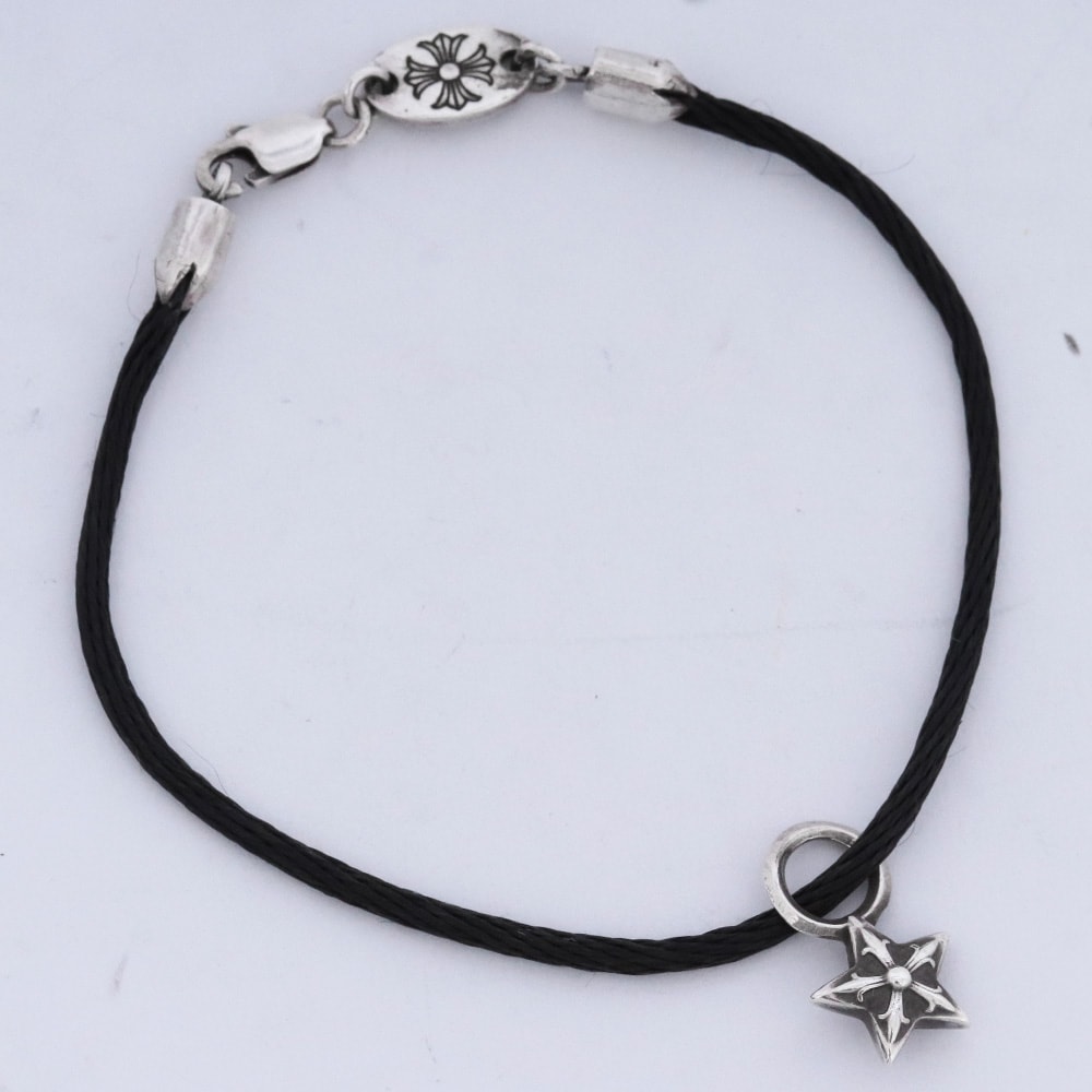 Chrome Hearts KZ Bracelet / # 2 Star Charm "Black"