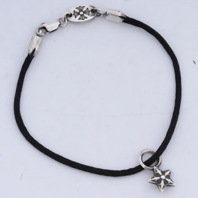 Chrome Hearts KZ Bracelet / # 2 Star Charm "Black"