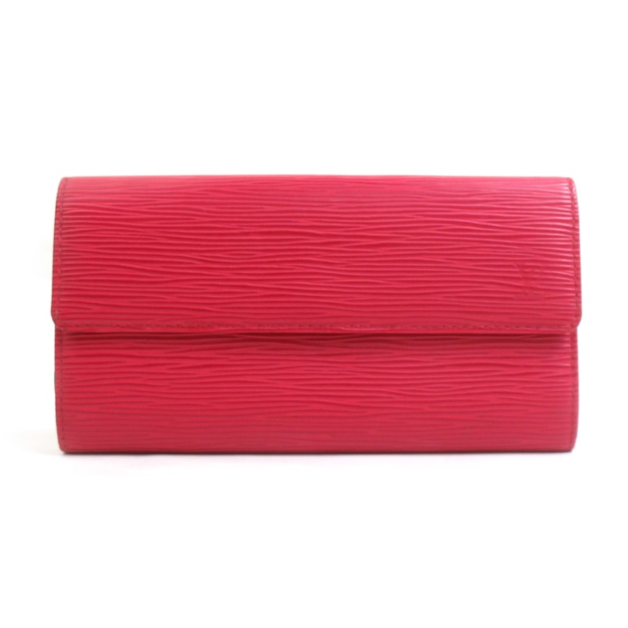 ルイ ヴィトン LOUIS VUITTON 長財布 エピ ポルトフォイユ サラ エピレザー レッド レディース【中古】 e62282r