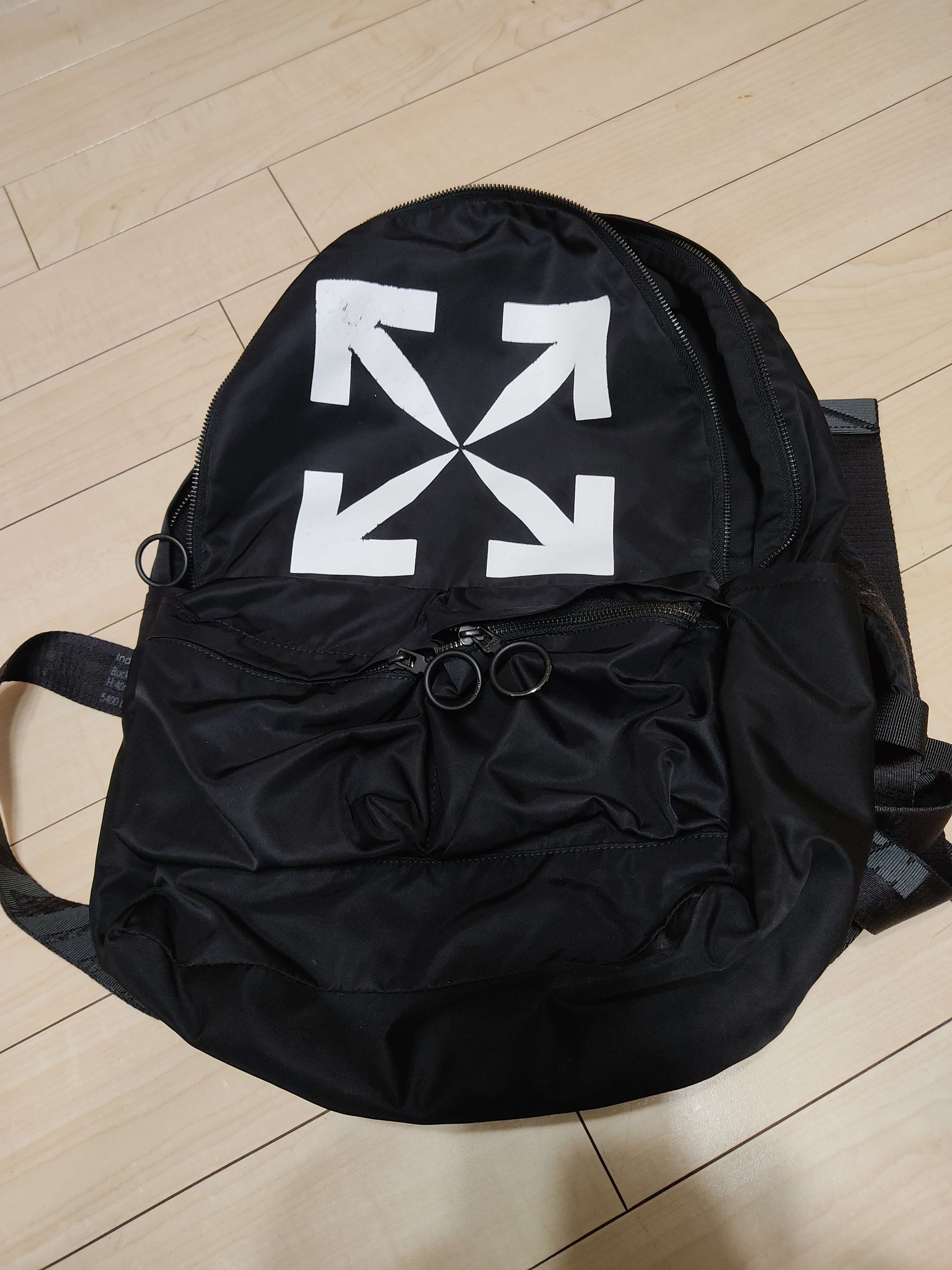 OFF-WHITE Logo Backpack "Black"