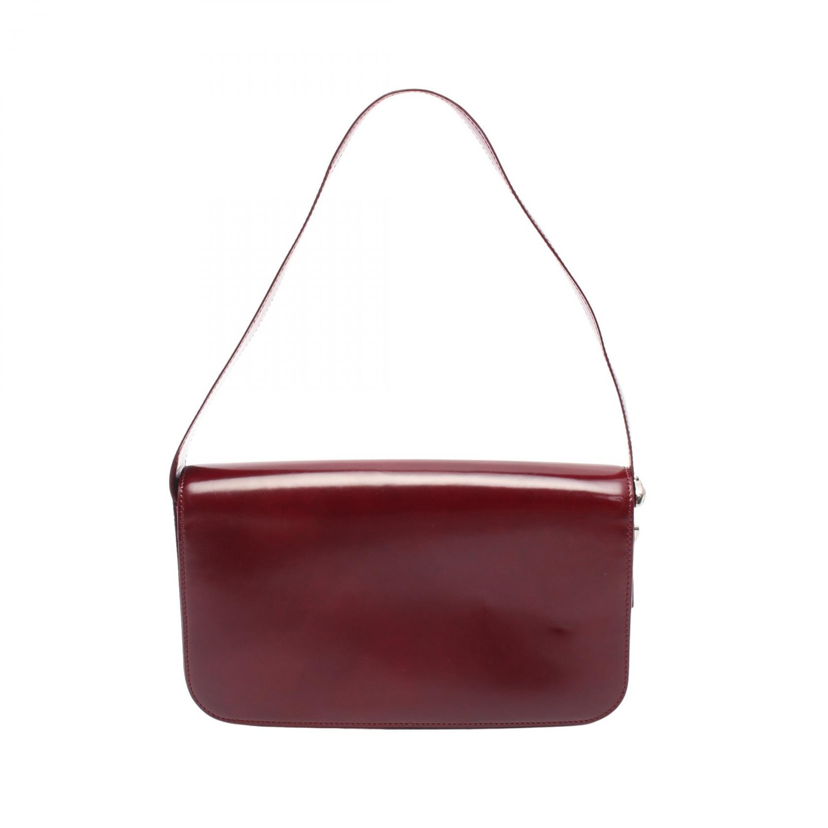 カルティエ CARTIER パンテール ショルダーバッグ バッグ レザー レディース ボルドー系 【中古】