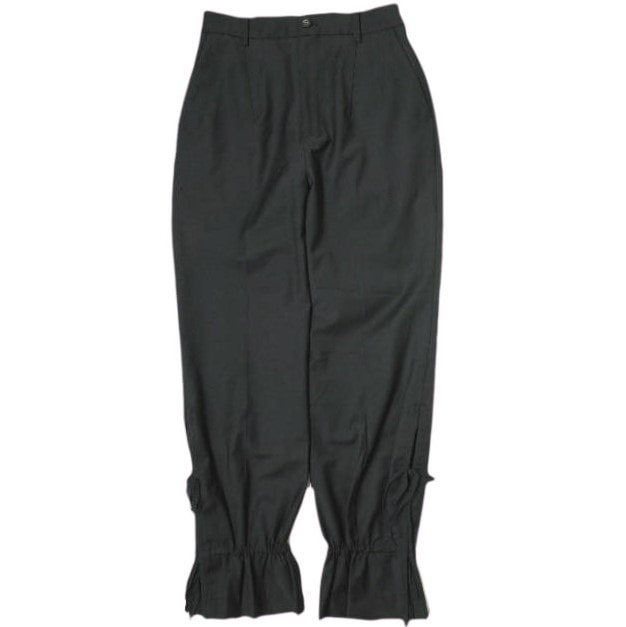 RBS Ray BEAMS アールビーエス レイビームス 21AW サイドヘムリボンパンツ 61-23-0822-462 1 BLACK スラックス ボトムス g20666